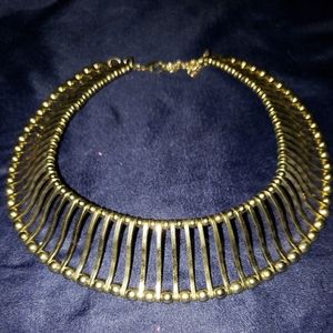 Gold collar choker